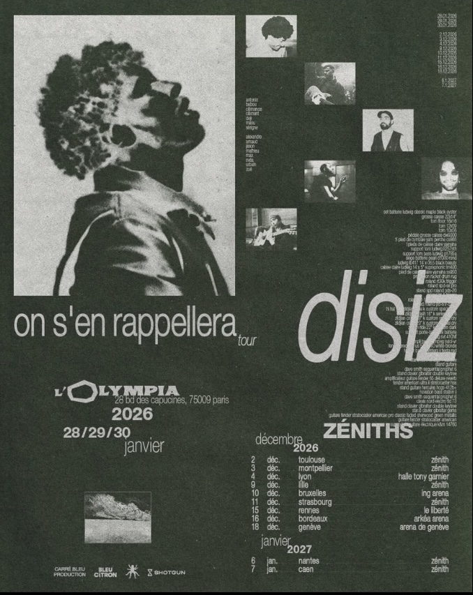 Disiz On s'en rappellera tour Poster 2026–2027